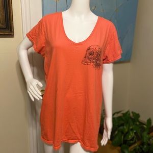 Size 2X Harley Davidson Motorcycle brand Women’s V-neck T-Shirt